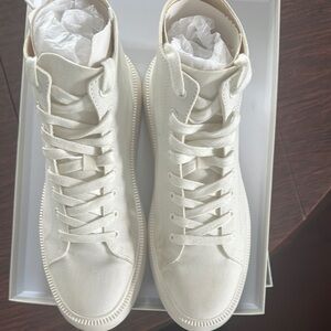 COS Women's Cream High-Top Sneakers
